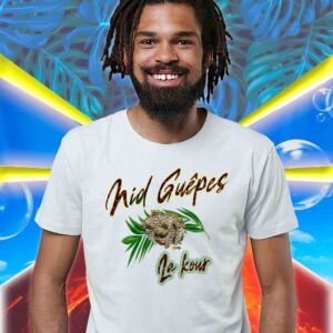 t shirt zabi 974 nid guÊpes la kour