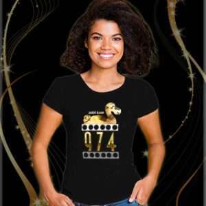 moele femme t shirt noir col rond