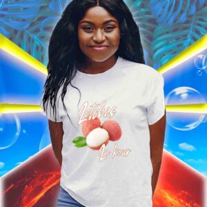 t shirt zabi 974 letchis la kour