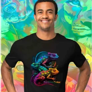 t shirt zanimo color lion 3