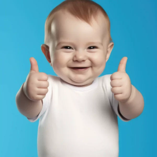 bébé avec body blanc