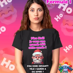 t shirt pere noËl grincheux pour femme