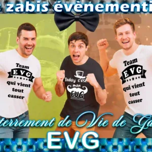 t shirt enterrement de vie de garçon evg